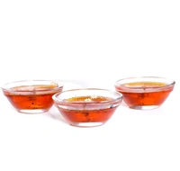 iHandikart Handicrafts Handmade wax Tealight Candles (Smokeless, Set of 6) - Orange, Wax, Pack of  6